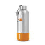 Grote thermosfles van roestvrij staal Black+Blum 850ml kleur oranje weergave met logo
