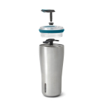 Thermosbeker van rvs met lekvrije sluiting Black+Blum 600ml kleur turkoois vierde weergave