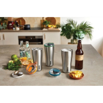 Thermosbeker van rvs met lekvrije sluiting Black+Blum 600ml kleur olijfgroen