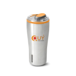 Thermosbeker van rvs met lekvrije sluiting Black+Blum 600ml weergave met logo