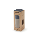 Thermosmok van roestvrij staal met lekvrije sluiting Black+Blum 340ml kleur grijs weergave met doos