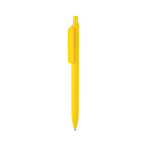 Milieuvriendelijke pen met grote clip en blauwe Dokumental®-inkt kleur geel
