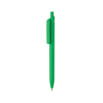 Milieuvriendelijke pen met grote clip en blauwe Dokumental®-inkt kleur groen