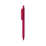 Milieuvriendelijke pen met grote clip en blauwe Dokumental®-inkt kleur roze