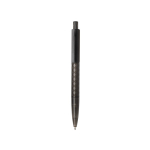 Milieuvriendelijke pen met geometrisch design en Dokumental®-inkt kleur zwart tweede weergave