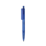 Milieuvriendelijke pen met geometrisch design en Dokumental®-inkt kleur blauw
