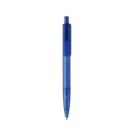 Milieuvriendelijke pen met geometrisch design en Dokumental®-inkt kleur blauw tweede weergave