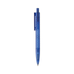 Milieuvriendelijke pen met geometrisch design en Dokumental®-inkt kleur blauw derde weergave