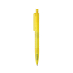 Milieuvriendelijke pen met geometrisch design en Dokumental®-inkt kleur geel