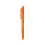 Milieuvriendelijke pen met geometrisch design en Dokumental®-inkt kleur oranje