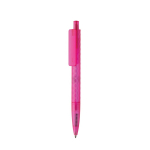 Milieuvriendelijke pen met geometrisch design en Dokumental®-inkt kleur roze