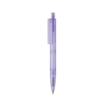 Milieuvriendelijke pen met geometrisch design en Dokumental®-inkt kleur paars