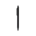 Milieuvriendelijke pen met zachte touch, clip en blauwe inkt kleur zwart