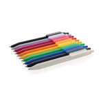 Milieuvriendelijke pen met zachte touch, clip en blauwe inkt kleur zwart algemene weergave