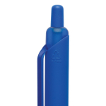 Milieuvriendelijke pen met zachte touch, clip en blauwe inkt kleur blauw vierde weergave
