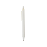 Milieuvriendelijke pen met zachte touch, clip en blauwe inkt kleur wit derde weergave