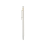 Milieuvriendelijke pen met zachte touch, clip en blauwe inkt kleur wit weergave met logo