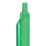 Milieuvriendelijke pen met zachte touch, clip en blauwe inkt kleur groen vierde weergave