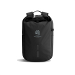 Diefstalbestendige rugzak, waterbestendig, 26L, 16 inch kleur zwart weergave met logo