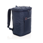 Koelrugzak van RPET met verstelbare banden, capaciteit 18L kleur marineblauw weergave met logo