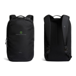 RPET-rugzak met 20L capaciteit voor laptop 16 inch Bellroy kleur zwart weergave met logo