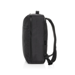 RPET-rugzak met voorvak voor laptop 15 inch Swiss Peak kleur zwart vijfde weergave