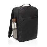 RPET-rugzak met voorvak voor laptop 15 inch Swiss Peak kleur zwart zesde weergave