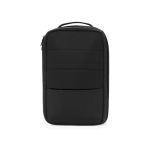 Milieuvriendelijke organiser-rugzak met gevoerd interieur 15 inch kleur zwart