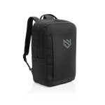 Rugzak met voorvak met ritssluiting voor PC 15,6 inch Swiss Peak kleur zwart weergave met logo