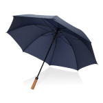 Semi-automatische paraplu van RPET 30 inch met metalen as Ø154 kleur marineblauw