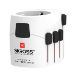 Wereldreisadapter met meer dan 100 bestemmingen Skross kleur wit