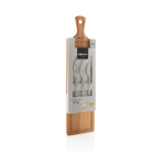 Kaasset met houten snijplank en messen Boska kleur bruin tweede weergave met doos