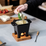 Hoogwaardige keramische fonduepan met levenslange garantie Boska kleur zwart