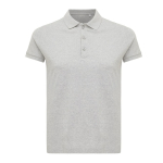 Gerecycled katoenen piqué poloshirt voor dames, 220 g/m² Iqoniq kleur lichtgrijs