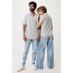 Gerecycled katoenen piqué poloshirt voor dames, 220 g/m² Iqoniq kleur lichtgrijs