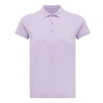 Gerecycled katoenen piqué poloshirt voor dames, 220 g/m² Iqoniq kleur lila