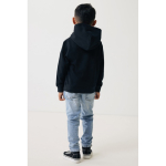 Kinderhoodie van gerecycled katoen 280 g/m² Iqoniq kleur zwart
