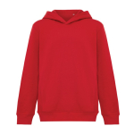 Kinderhoodie van gerecycled katoen 280 g/m² Iqoniq kleur rood