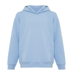 Kinderhoodie van gerecycled katoen 280 g/m² Iqoniq kleur cyaan blauw