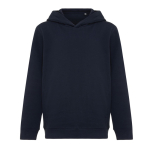 Kinderhoodie van gerecycled katoen 280 g/m² Iqoniq kleur marineblauw