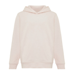 Kinderhoodie van gerecycled katoen 280 g/m² Iqoniq kleur lichtroze