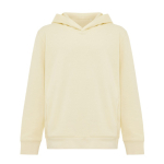 Kinderhoodie van gerecycled katoen 280 g/m² Iqoniq kleur lichtgeel