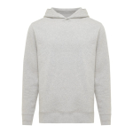 Unisex hoodie van gerecycled katoen met capuchon 280 g/m² Iqoniq kleur lichtgrijs