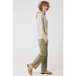 Unisex hoodie van gerecycled katoen met capuchon 280 g/m² Iqoniq kleur lichtbruin