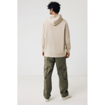 Unisex hoodie van gerecycled katoen met capuchon 280 g/m² Iqoniq kleur lichtbruin