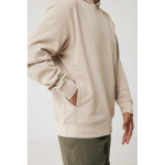 Unisex hoodie van gerecycled katoen met capuchon 280 g/m² Iqoniq kleur lichtbruin