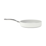 Koekenpan van gerecycled aluminium met keramische coating 25cm kleur beige