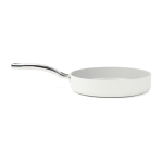 Koekenpan van gerecycled aluminium met keramische coating 27cm kleur beige