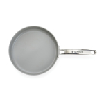 Koekenpan van gerecycled aluminium met keramische coating 27cm kleur beige weergave met logo