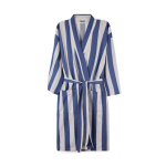 Hammam-stijl badjas van gerecycled katoen met S/M-pasvorm 200 g/m² kleur blauw
